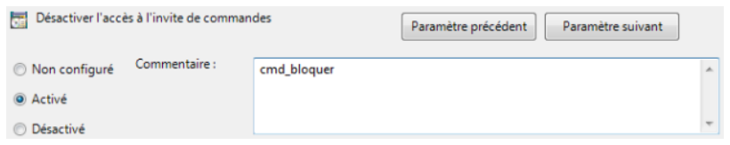 GPO désactiver l'accès à l'invite de commandes 2.png